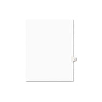 Preprinted Legal Exhibit Side Tab Index Dividers, Avery Style, 10-tab, 67, 11 X 8.5, White, 25-pack, (1067)