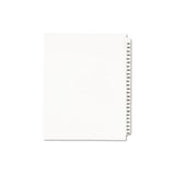 Preprinted Legal Exhibit Side Tab Index Dividers, Avery Style, 25-tab, 251 To 275, 11 X 8.5, White, 1 Set, (1340)