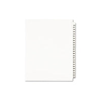 Preprinted Legal Exhibit Side Tab Index Dividers, Avery Style, 25-tab, 276 To 300, 11 X 8.5, White, 1 Set, (1341)