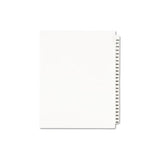 Preprinted Legal Exhibit Side Tab Index Dividers, Avery Style, 25-tab, 276 To 300, 11 X 8.5, White, 1 Set, (1341)