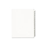 Preprinted Legal Exhibit Side Tab Index Dividers, Avery Style, 25-tab, 376 To 400, 11 X 8.5, White, 1 Set, (1345)