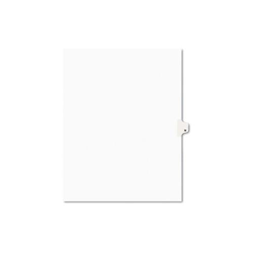 Preprinted Legal Exhibit Side Tab Index Dividers, Avery Style, 26-tab, N, 11 X 8.5, White, 25-pack, (1414)