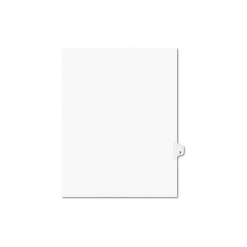 Preprinted Legal Exhibit Side Tab Index Dividers, Avery Style, 26-tab, S, 11 X 8.5, White, 25-pack, (1419)