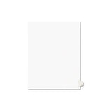 Preprinted Legal Exhibit Side Tab Index Dividers, Avery Style, 26-tab, Z, 11 X 8.5, White, 25-pack, (1426)