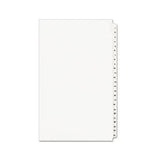 Preprinted Legal Exhibit Side Tab Index Dividers, Avery Style, 25-tab, 1 To 25, 14 X 8.5, White, 1 Set, (1430)