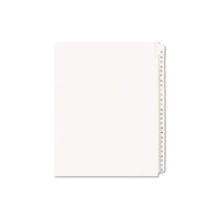 Preprinted Legal Exhibit Side Tab Index Dividers, Allstate Style, 26-tab, A To Z, 11 X 8.5, White, 1 Set, (1700)