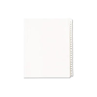 Preprinted Legal Exhibit Side Tab Index Dividers, Allstate Style, 25-tab, 1 To 25, 11 X 8.5, White, 1 Set, (1701)