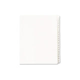 Preprinted Legal Exhibit Side Tab Index Dividers, Allstate Style, 25-tab, 1 To 25, 11 X 8.5, White, 1 Set, (1701)