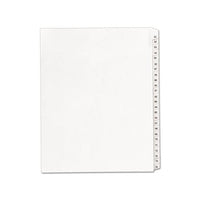 Preprinted Legal Exhibit Side Tab Index Dividers, Allstate Style, 25-tab, 51 To 75, 11 X 8.5, White, 1 Set, (1703)