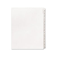 Preprinted Legal Exhibit Side Tab Index Dividers, Allstate Style, 25-tab, 76 To 100, 11 X 8.5, White, 1 Set, (1704)