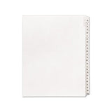 Preprinted Legal Exhibit Side Tab Index Dividers, Allstate Style, 25-tab, 76 To 100, 11 X 8.5, White, 1 Set, (1704)