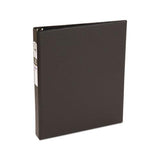 Economy Non-view Binder With Round Rings, 3 Rings, 1" Capacity, 11 X 8.5, Black, (3301)