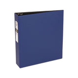 Economy Non-view Binder With Round Rings, 3 Rings, 2" Capacity, 11 X 8.5, Blue, (3500)