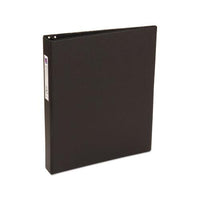 Economy Non-view Binder With Round Rings, 3 Rings, 1" Capacity, 11 X 8.5, Black, (4301)
