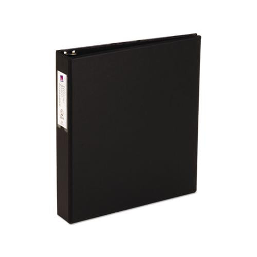 Economy Non-view Binder With Round Rings, 3 Rings, 1.5" Capacity, 11 X 8.5, Black, (4401)