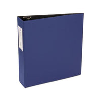 Economy Non-view Binder With Round Rings, 3 Rings, 3" Capacity, 11 X 8.5, Blue, (4600)