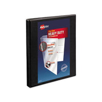 Heavy-duty Non Stick View Binder With Durahinge And Slant Rings, 3 Rings, 0.5" Capacity, 11 X 8.5, Black, (5233)