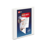 Heavy-duty Non Stick View Binder With Durahinge And Slant Rings, 3 Rings, 0.5" Capacity, 11 X 8.5, White, (5234)