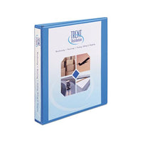 Heavy-duty Non Stick View Binder With Durahinge And Slant Rings, 3 Rings, 1" Capacity, 11 X 8.5, Light Blue, (5301)