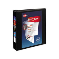 Heavy-duty Non Stick View Binder With Durahinge And Slant Rings, 3 Rings, 1.5" Capacity, 11 X 8.5, Black, (5400)