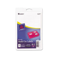 Removable Multi-use Labels, Inkjet-laser Printers, 0.5 X 0.75, White, 36-sheet, 28 Sheets-pack, (5418)