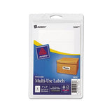 Removable Multi-use Labels, Inkjet-laser Printers, 1 X 3, White, 5-sheet, 50 Sheets-pack, (5436)
