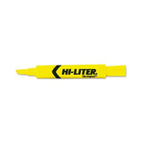 Hi-liter Desk-style Highlighters, Chisel Tip, Yellow, Dozen, (7742)