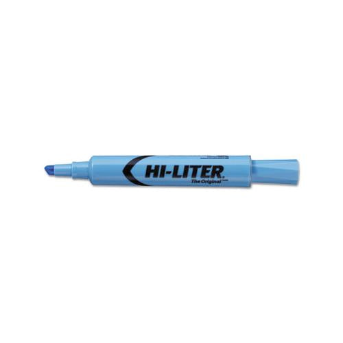 Hi-liter Desk-style Highlighters, Chisel Tip, Light Blue, Dozen, (7746)