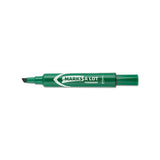 Marks A Lot Regular Desk-style Permanent Marker, Broad Chisel Tip, Green, Dozen, (7885)