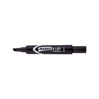 Marks A Lot Regular Desk-style Permanent Marker, Broad Chisel Tip, Black, Dozen, (7888)