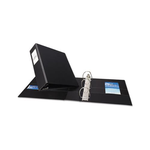 Durable Non-view Binder With Durahinge And Ezd Rings, 3 Rings, 3" Capacity, 11 X 8.5, Black, (8702)
