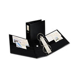 Durable Non-view Binder With Durahinge And Ezd Rings, 3 Rings, 5" Capacity, 11 X 8.5, Black, (8901)