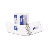 Durable View Binder With Durahinge And Ezd Rings, 3 Rings, 5" Capacity, 11 X 8.5, White, (9901)