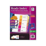 Customizable Toc Ready Index Multicolor Dividers, 5-tab, Letter