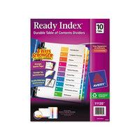 Customizable Toc Ready Index Multicolor Dividers, 10-tab, Letter