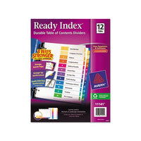 Customizable Toc Ready Index Multicolor Dividers, 12-tab, Letter