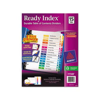 Customizable Toc Ready Index Multicolor Dividers, 15-tab, Letter
