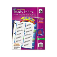 Customizable Toc Ready Index Double Column Multicolor Dividers, 32-tab, Letter