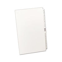 Preprinted Legal Exhibit Side Tab Index Dividers, Avery Style, 27-tab, A To Z, 14 X 8.5, White, 1 Set