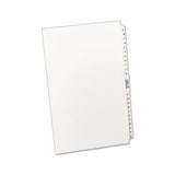 Preprinted Legal Exhibit Side Tab Index Dividers, Avery Style, 27-tab, A To Z, 14 X 8.5, White, 1 Set