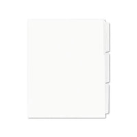 Print And Apply Index Maker Clear Label Unpunched Dividers, 3-tab, Ltr, 25 Sets