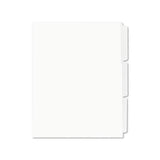 Print And Apply Index Maker Clear Label Unpunched Dividers, 3-tab, Ltr, 25 Sets