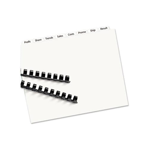 Print And Apply Index Maker Clear Label Unpunched Dividers, 8-tab, Ltr, 25 Sets