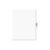 Preprinted Legal Exhibit Side Tab Index Dividers, Avery Style, 25-tab, Table Of Contents, 11 X 8.5, White, 25-pack