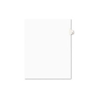 Preprinted Legal Exhibit Side Tab Index Dividers, Avery Style, 10-tab, 5, 11 X 8.5, White, 25-pack