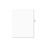 Preprinted Legal Exhibit Side Tab Index Dividers, Avery Style, 10-tab, 10, 11 X 8.5, White, 25-pack