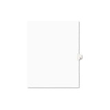 Preprinted Legal Exhibit Side Tab Index Dividers, Avery Style, 10-tab, 14, 11 X 8.5, White, 25-pack