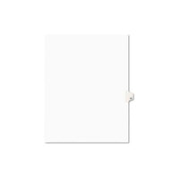 Preprinted Legal Exhibit Side Tab Index Dividers, Avery Style, 10-tab, 15, 11 X 8.5, White, 25-pack