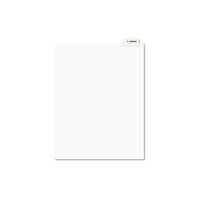 Avery-style Preprinted Legal Bottom Tab Divider, Exhibit A, Letter, White, 25-pk