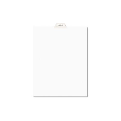 Avery-style Preprinted Legal Bottom Tab Divider, Exhibit C, Letter, White, 25-pk